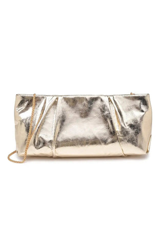 Sleek Pleated Clutch