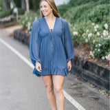 Long Sleeve Breeze Ruffle Dress