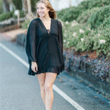 Long Sleeve Breeze Ruffle Dress