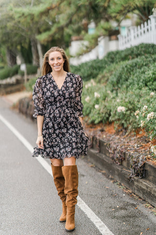 Floral Meadow Ruffle Mini Dress