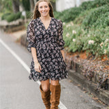 Floral Meadow Ruffle Mini Dress