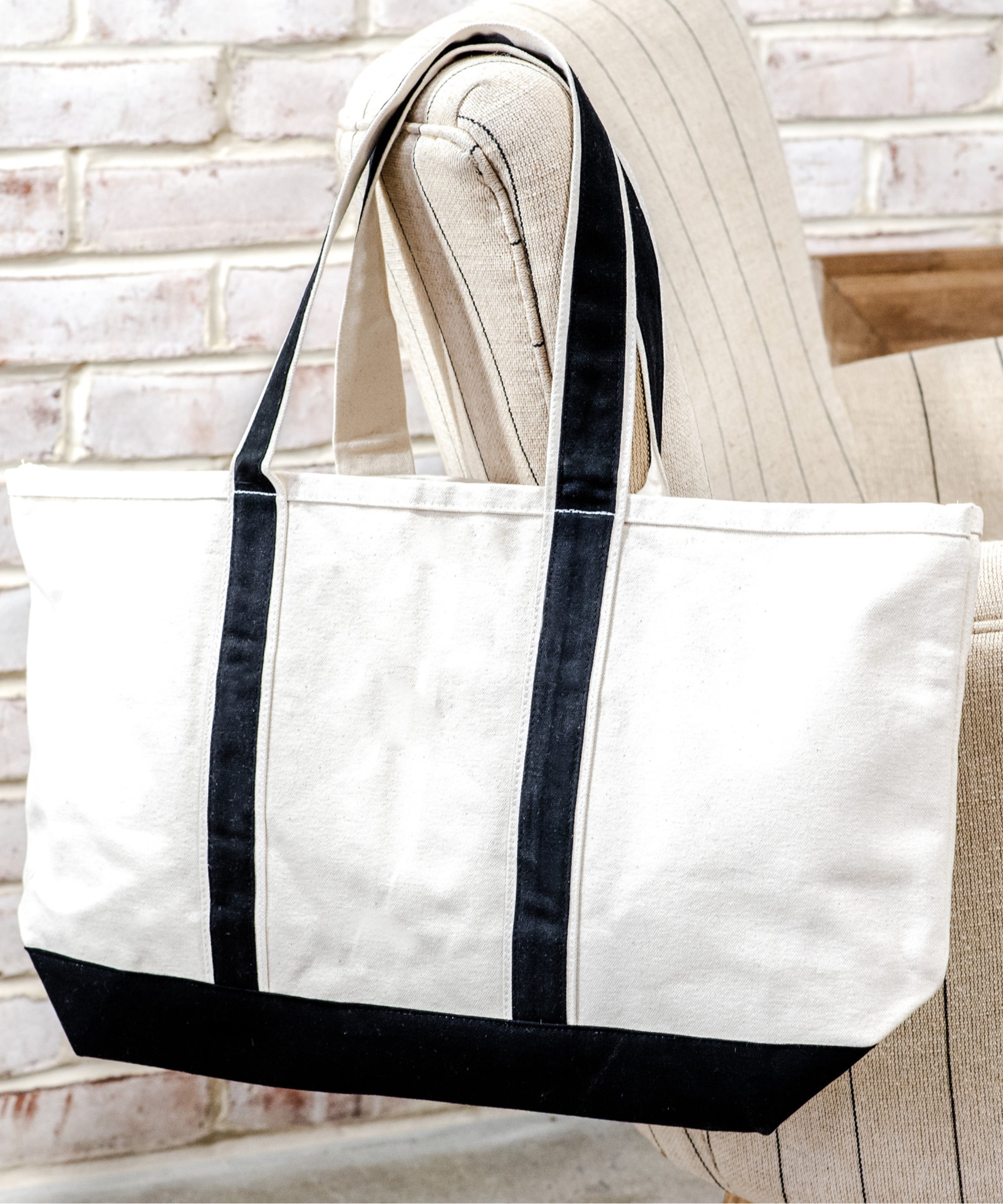 Canvas Accent Tote Bag