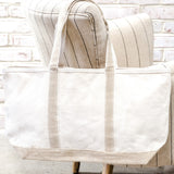 Canvas Accent Tote Bag