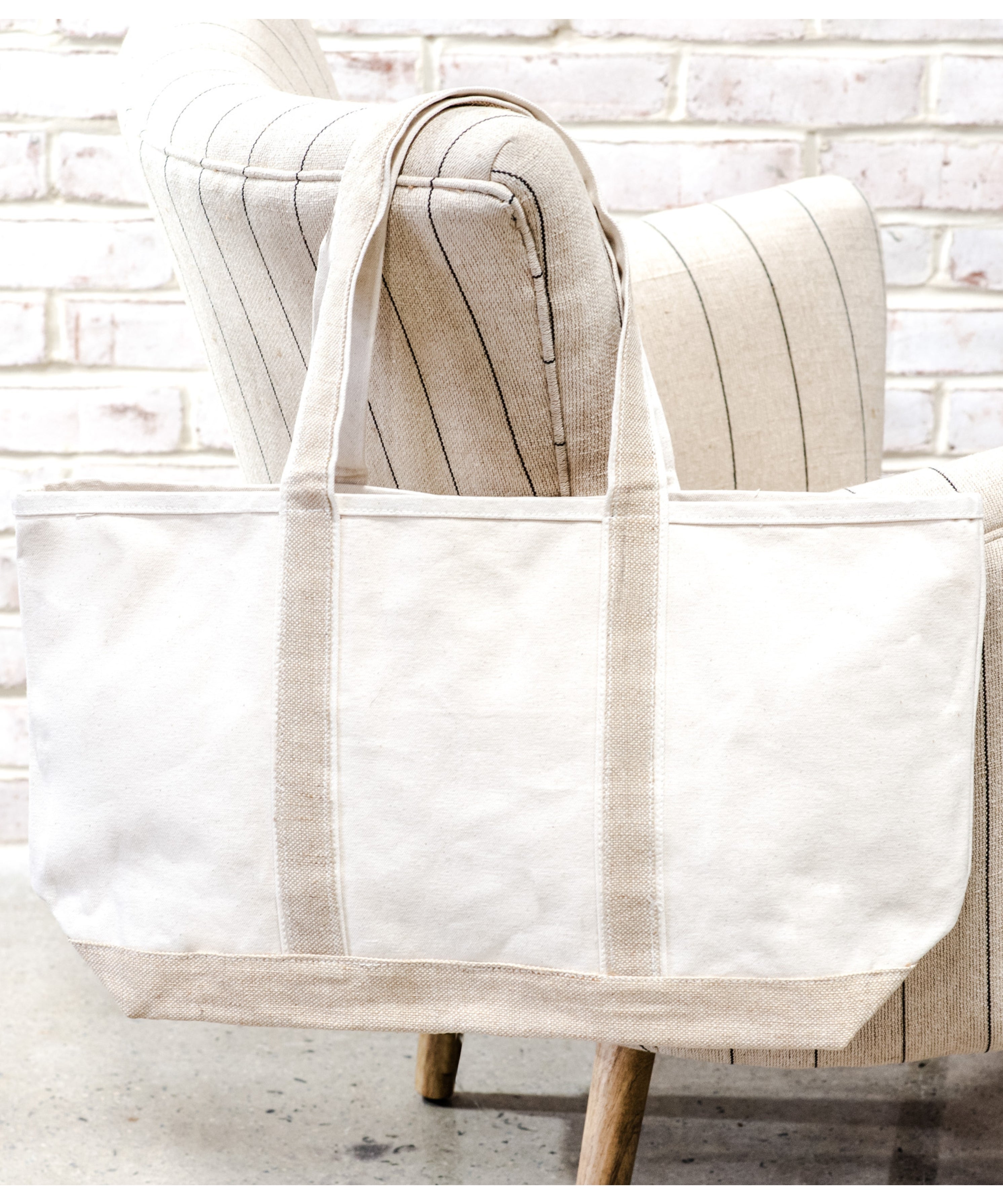 Canvas Accent Tote Bag