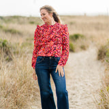 Vibrant Ruffle Blouse (detail view 2)