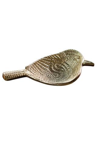 Textured Gold Bird Dish