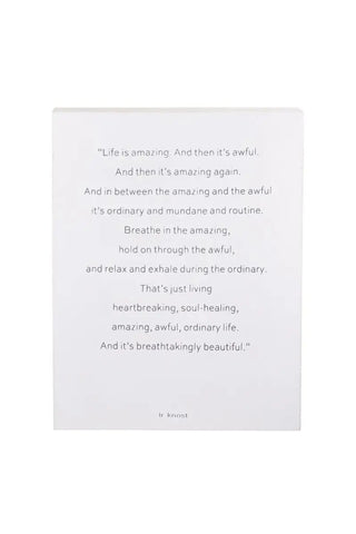 Life Is Amazing Word Board