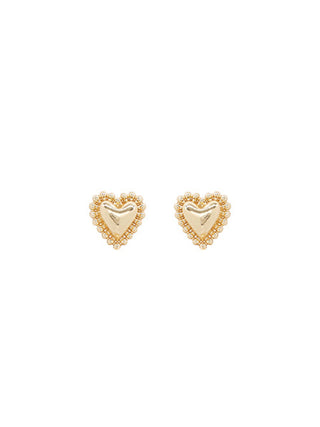 Dotted Heart Metal Studs