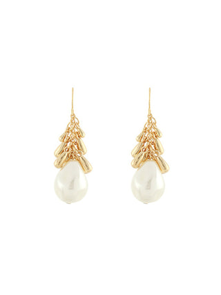 Gold & Pearl Fringe Earrings