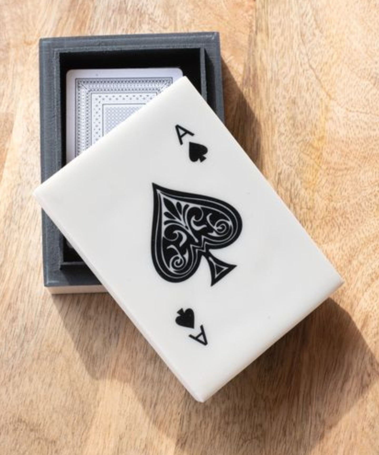 Resin Card Box w/ Cards
