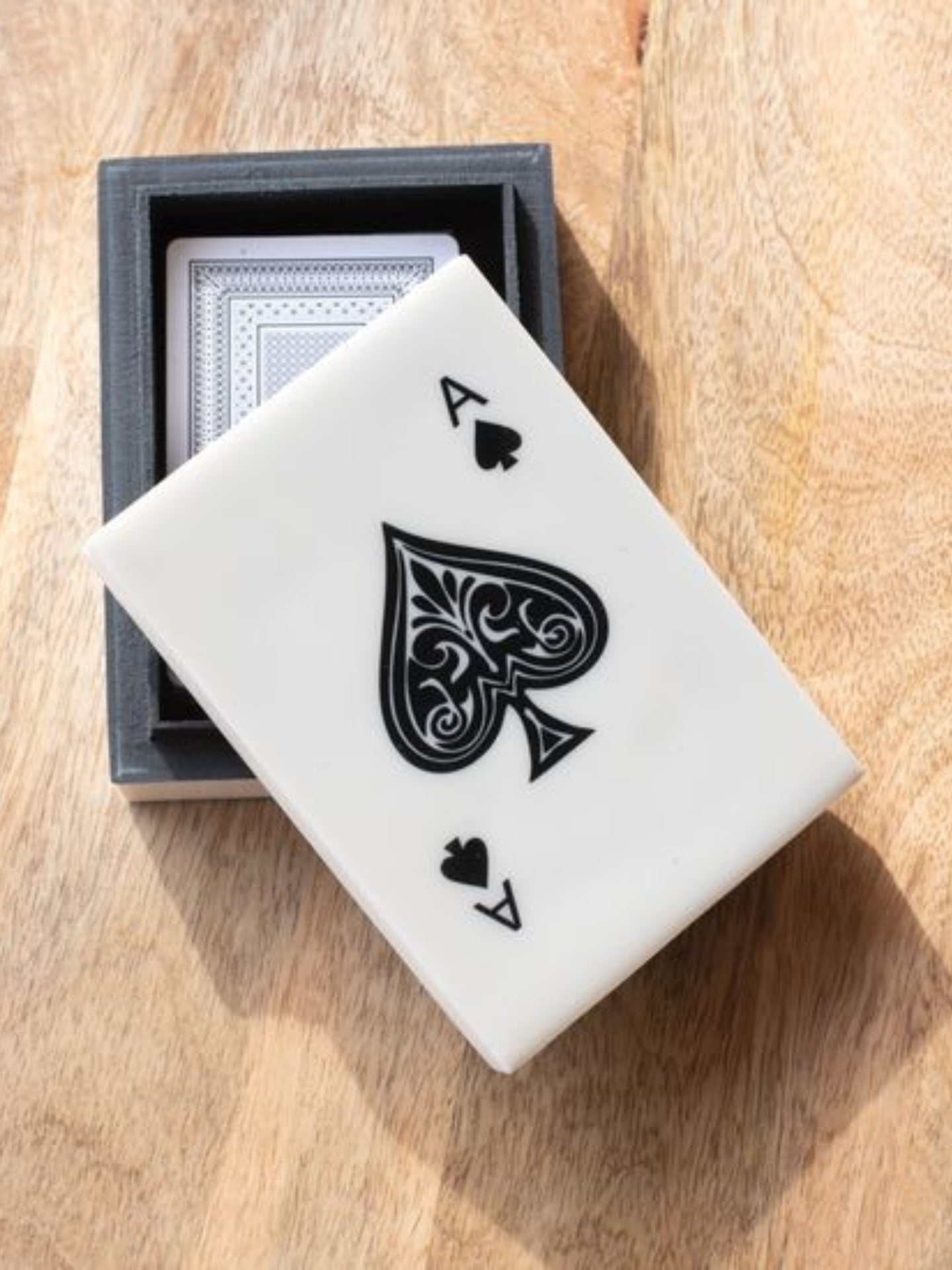 Resin Card Box w/ Cards