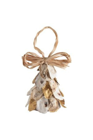 Gold Oyster Tree Light-Up Ornament