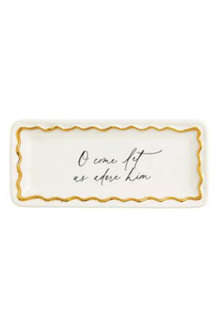 Gold Edge Sentiment Tray