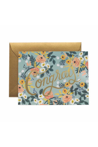 Blue Meadow Congrats Card