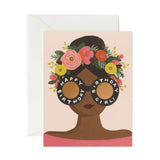Flower Crown Birthday Girl Card