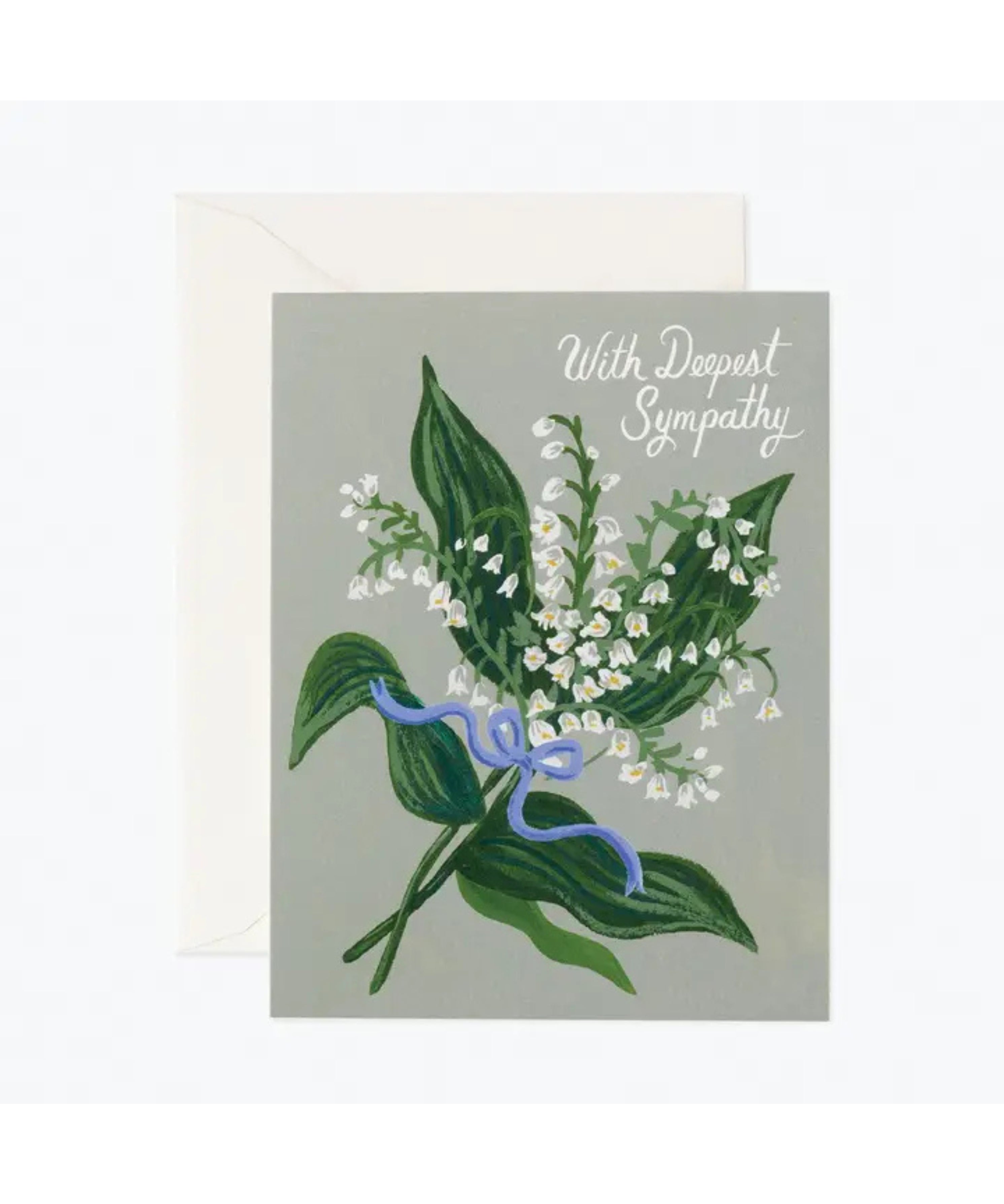 Lily of the Valley Sympathy Card (detail view 2)