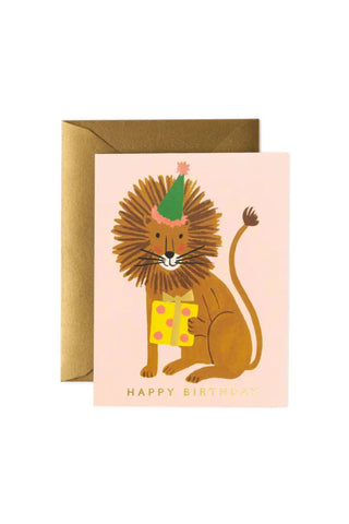 Lion Birthday Card