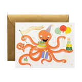 Octopus Birthday Card