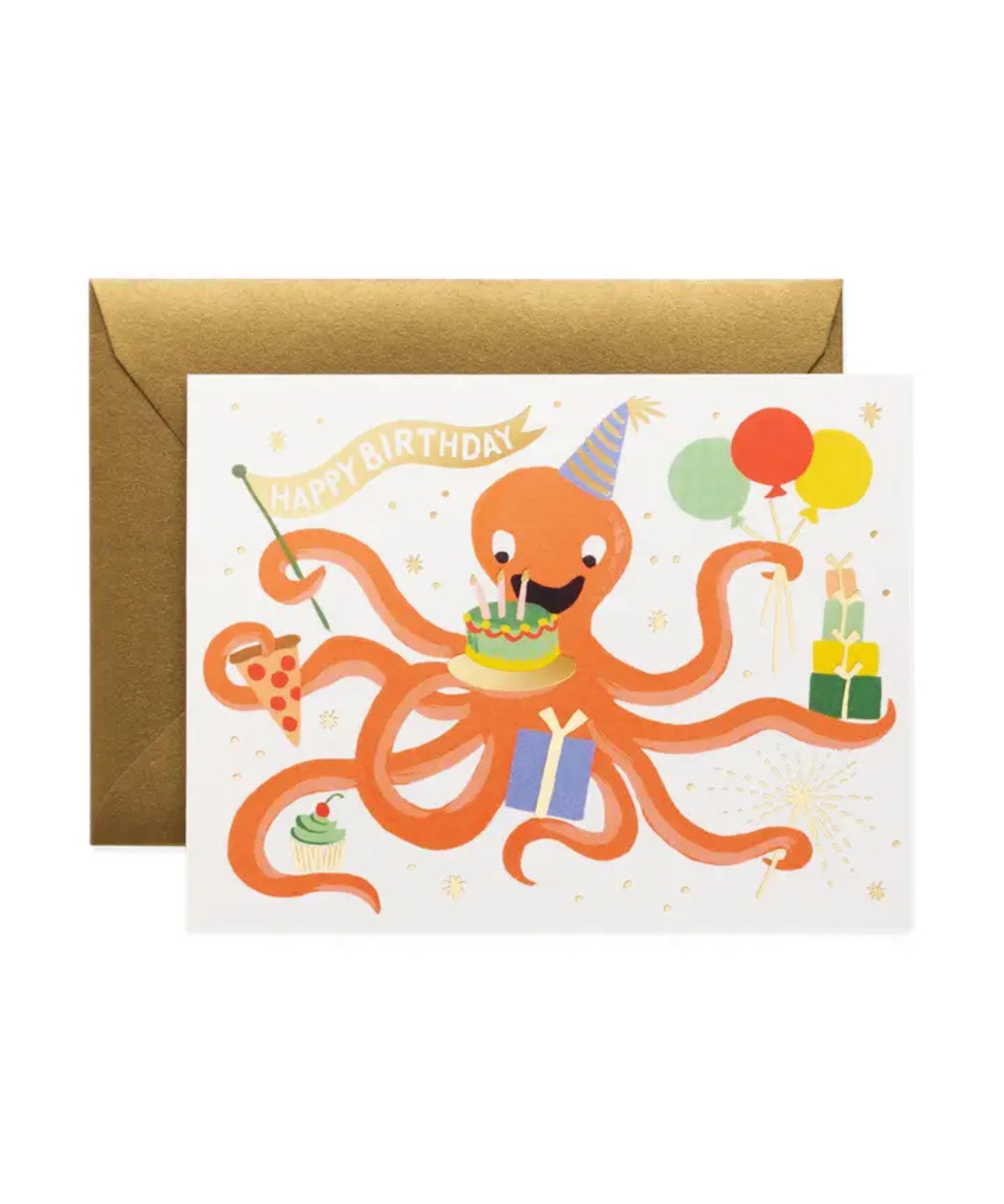 Octopus Birthday Card