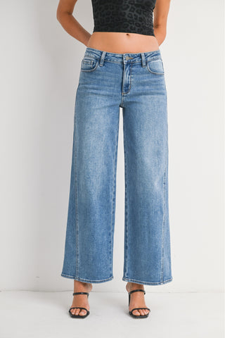 Low Rise Wide Leg Jeans