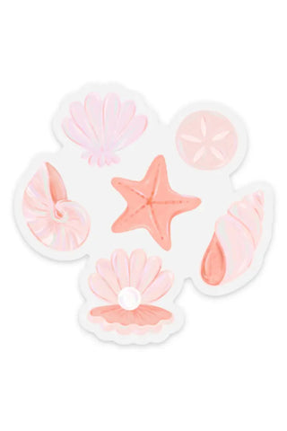Clear Sea Shells Sticker