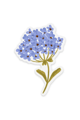 Periwinkle Hydrangea Sticker