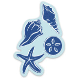 Blue Sea Shells Sticker