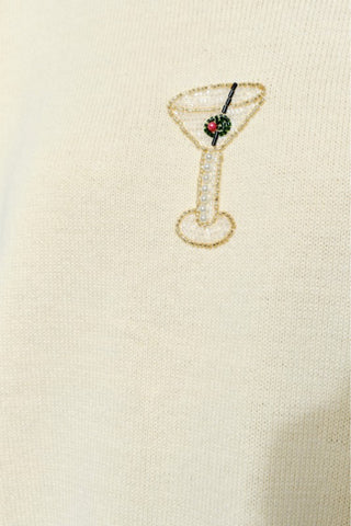 Martini Bead Knit Sweater