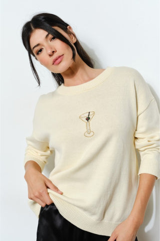 Martini Bead Knit Sweater