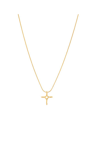 Wire Cross Pendant Necklace