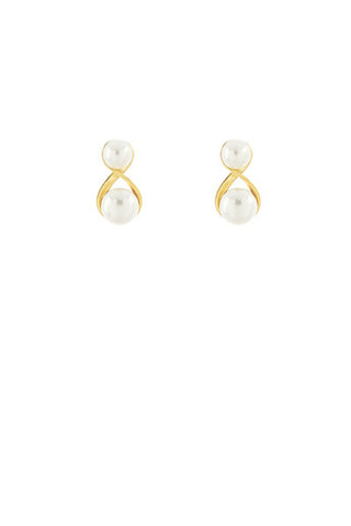 Double Pearl Earrings