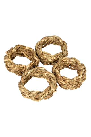 Braided Seagrass Napkin Rings