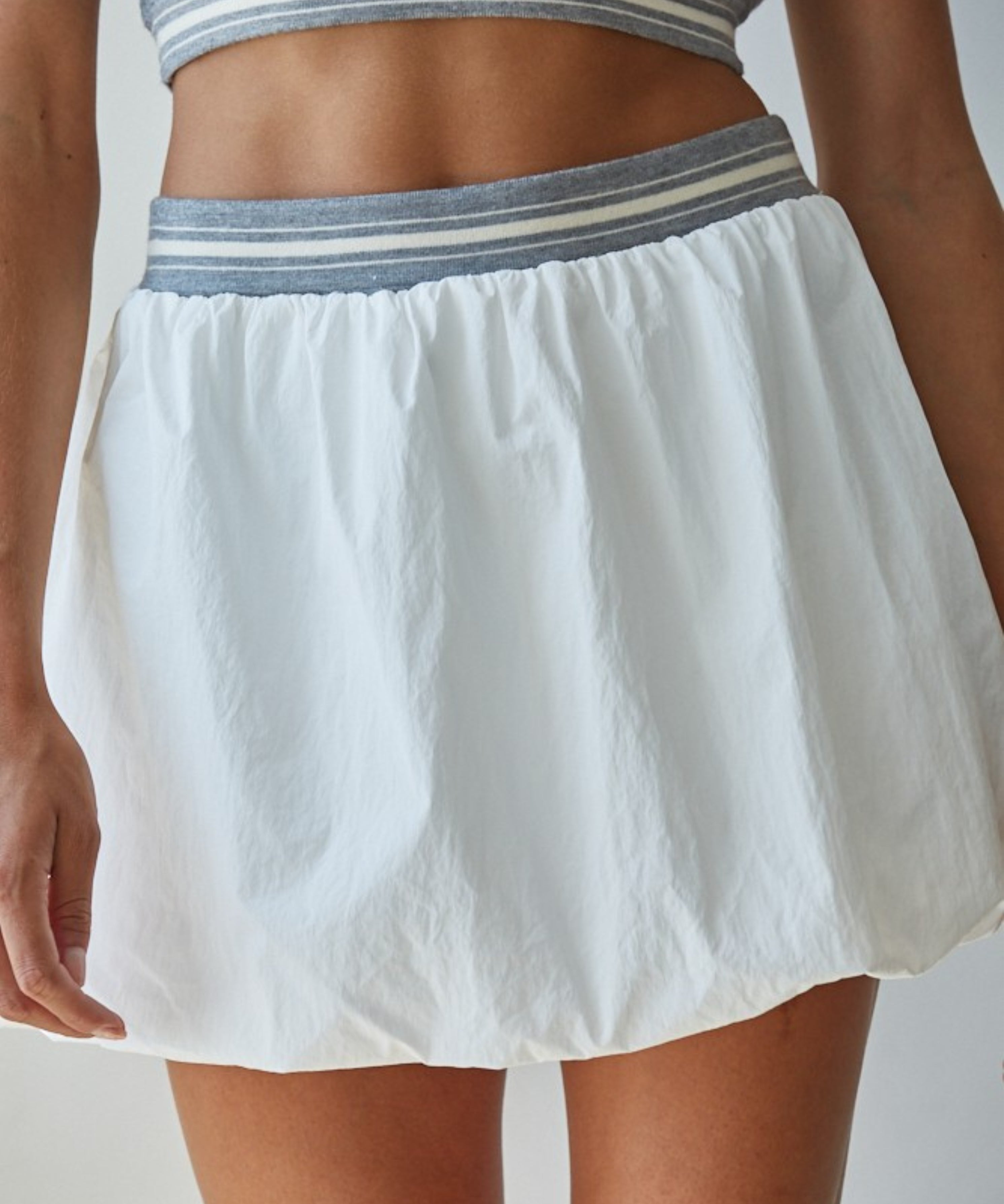 Stripe Waist Bubble Skirt (detail view 6)