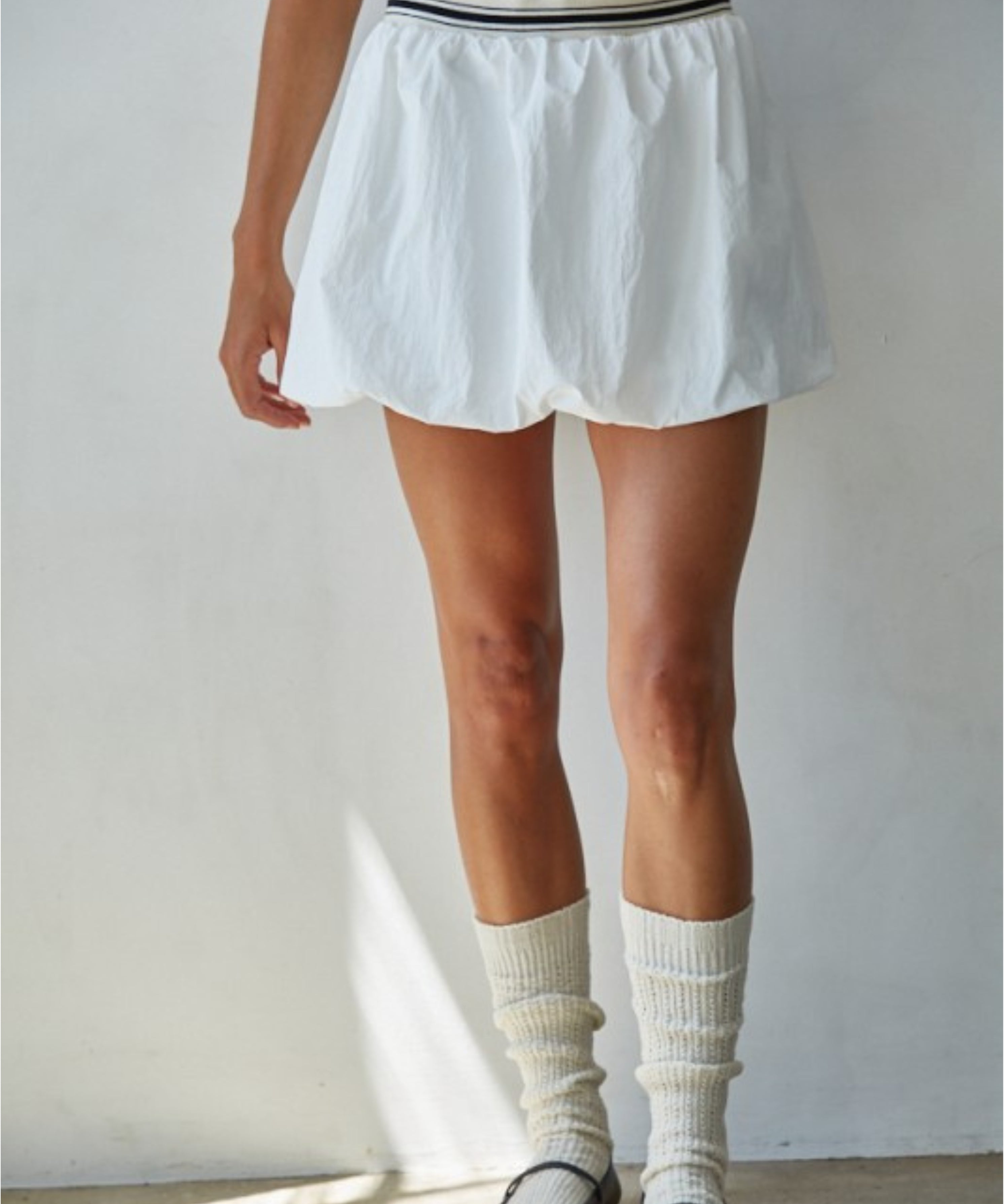 Stripe Waist Bubble Skirt (detail view 2)