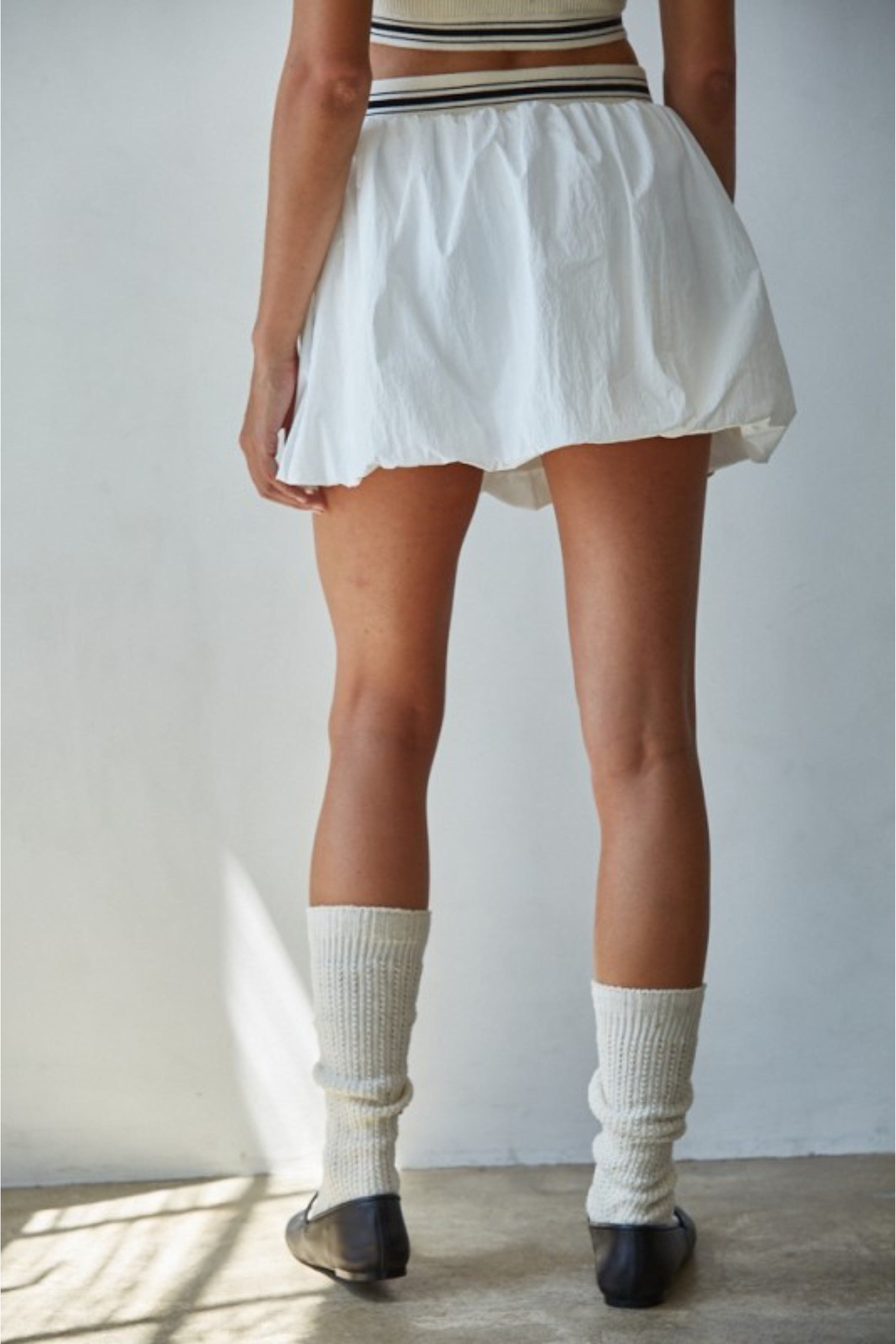 Stripe Waist Bubble Skirt (detail view 4)