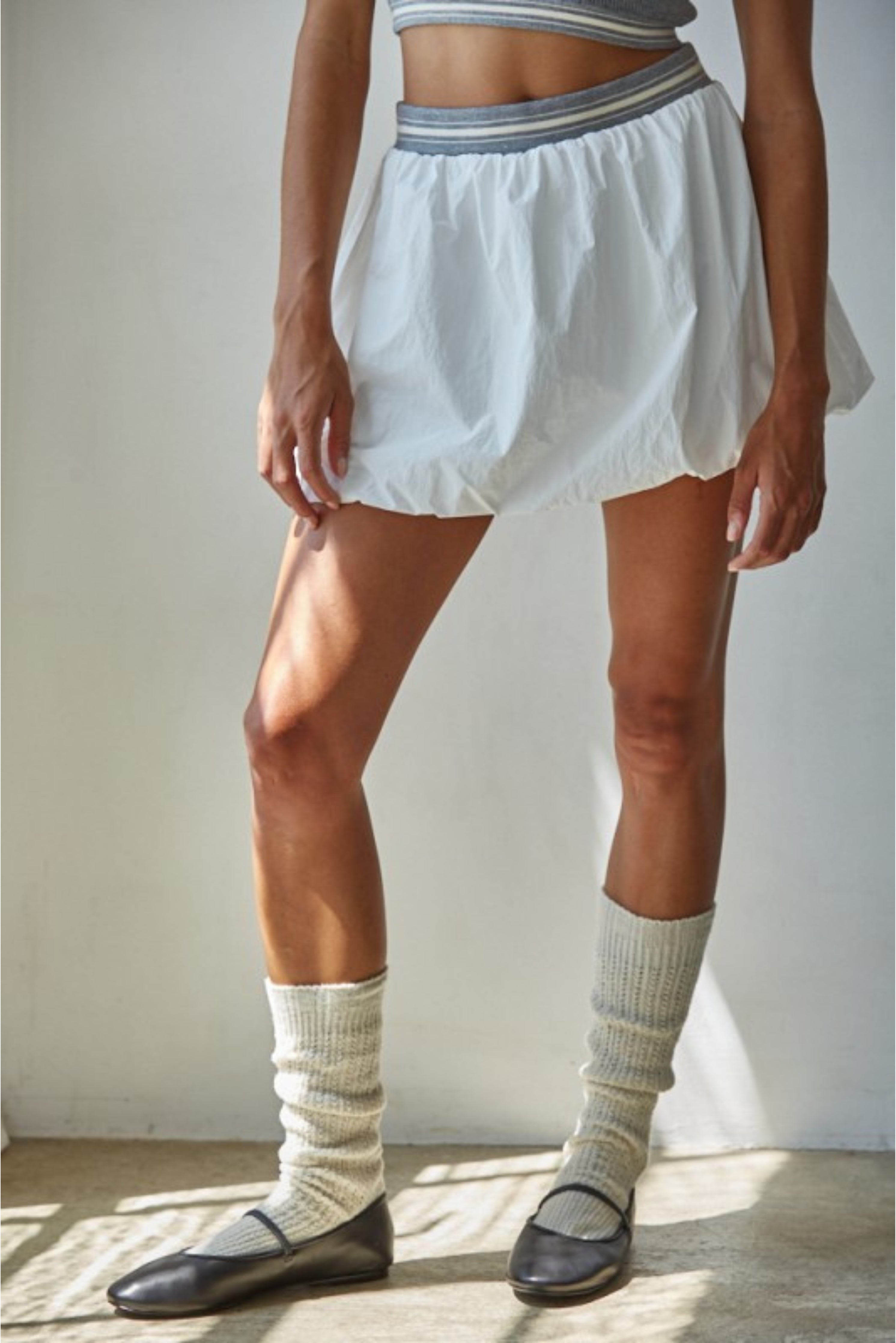 Stripe Waist Bubble Skirt (detail view 7)