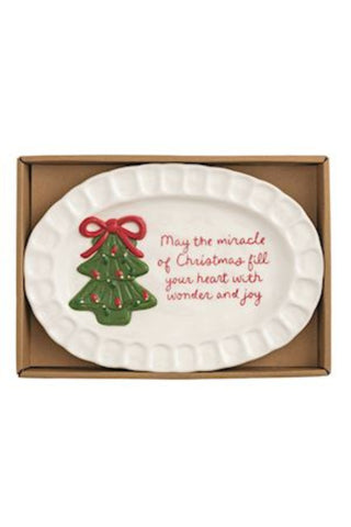 Whimsical Christmas Sentiment Plate