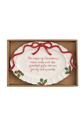 Whimsical Christmas Sentiment Plate