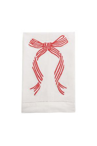 Bow Embroidered Towel