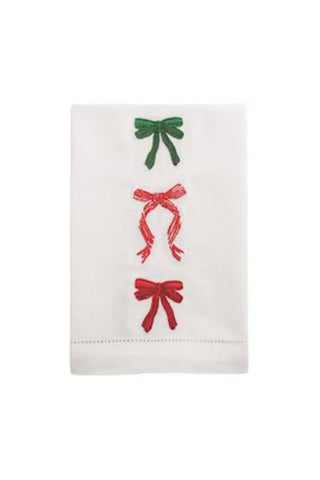 Bow Embroidered Towel