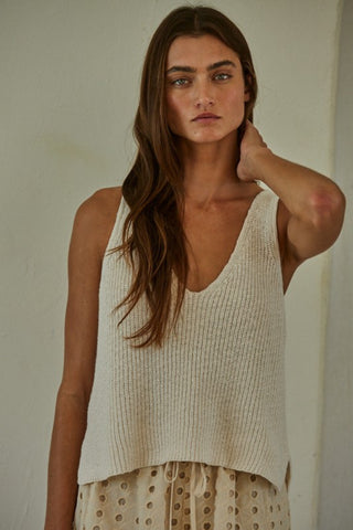 V-Neck Sweater Tank