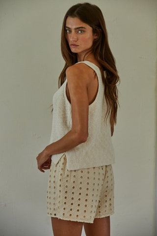V-Neck Sweater Tank