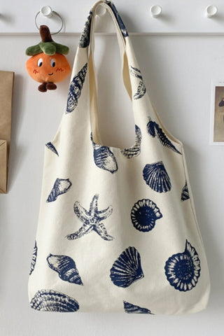 Starfish Shell Canvas Tote Bag