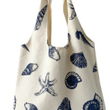 Starfish Shell Canvas Tote Bag