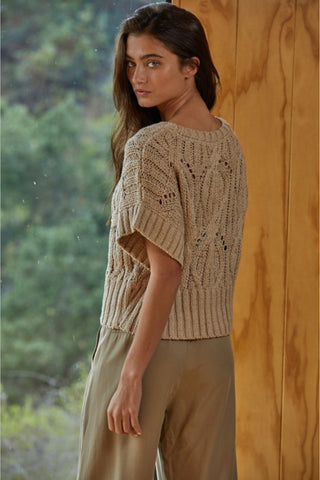 Cable Knit Sweater Top