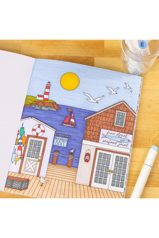 Coastal Americana Coloring Book