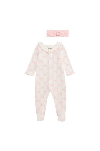 Bow Print Sleeper & Headband Set