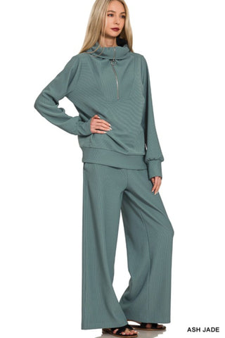 Straight Wide Leg Pants