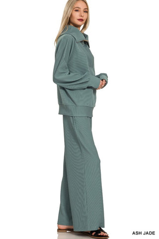 Straight Wide Leg Pants