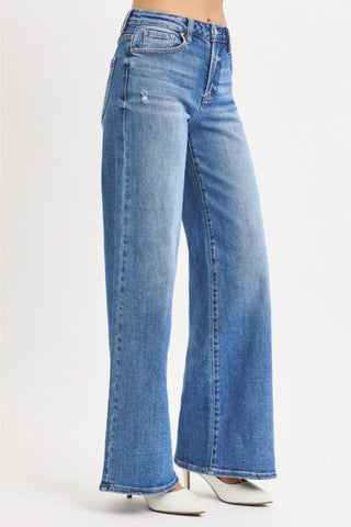 Classic Wide Leg Denim Jeans